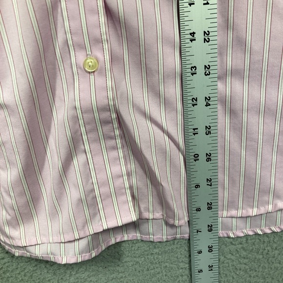 Lands' End Top Women's 20W Light Purple/Pink Button Up Long Sleeve Career Office - Picture 3 of 12